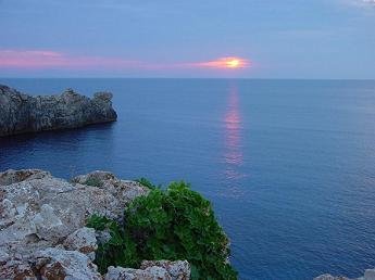 atardecer en Menorca